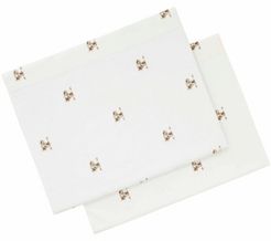 Printed Cotton Percale Standard Pillowcase Pair Bedding