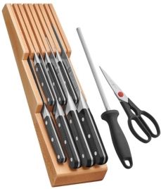 Zwilling J.a. Henckels Pro 10-Pc. Set with beechwood in-drawer knife tray
