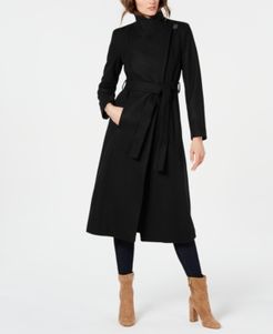 Asymmetrical Belted Maxi Coat