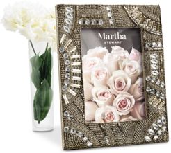 Closeout! Martha Stewart Collection Silver Beaded 5" x 7" Frame, Created for Macy's