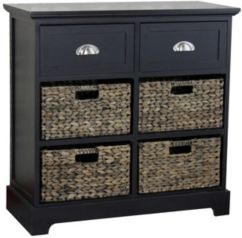 Newport Two Drawer Four Basket Table