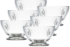 Fleur De Lys 21-ounce Bowl, Set of 6