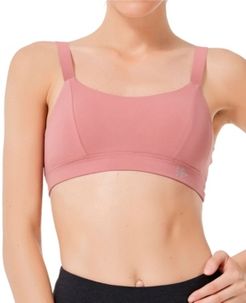 Criss Cross Back No Bounce Wirefree Yoga Sports Bra for Pilates Walking