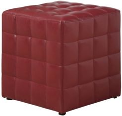 Leather Look Ottoman