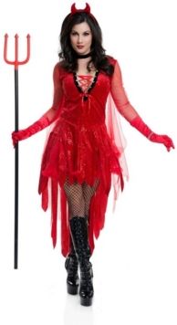 Devil Adult Costume, Fake Ptich Fork Not Included