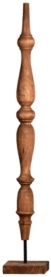 Handcarved Spinster on Stand in Vintage-Inspired Finish