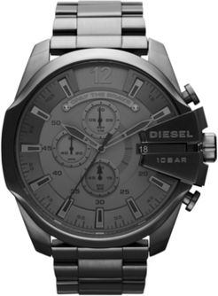 Chronograph Gunmetal Ion-Plated Stainless Steel Bracelet Watch 51mm DZ4282