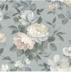 21" x 396" Peony Floral Wallpaper