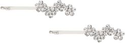 Jewelry Crystal Flower Cluster Bonny Pin Set