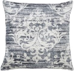 Throw Pillow with Distressed Motif Design, 20" x 20"