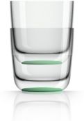 by Palm Tritan Forever-Unbreakable Whisky Tumbler with Green non-slip base, Set of 2