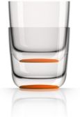 by Palm Tritan Forever-Unbreakable Whisky Tumbler with Orange non-slip base, Set of 2