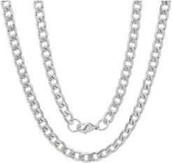 Stainless Steel Accented 6mm Cuban Chain 24" Necklaces