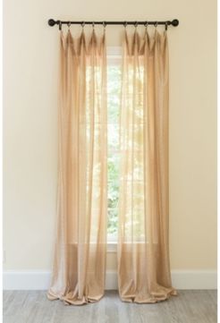 La Rosa Metallic Semi Sheer Rod Pocket Curtain Collection