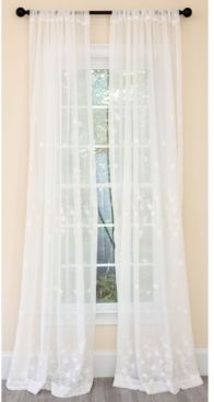 Blossom Embroidered Sheer Rod Pocket Curtain Collection