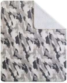 Closeout! Sean John Camo 50" x 70" Boxed Throw Bedding