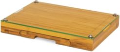 Toscana by Picnic Time Concerto Glass Top Cutting Board with Cheese Tools