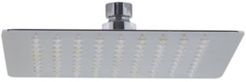 Solid Polished Stainless Steel 8" Square Ultra Thin Rain Shower Head Bedding