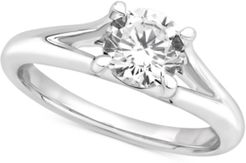 Gia Certified Diamond Solitaire Engagement Ring (1 ct. t.w.) in 14k White Gold
