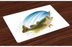 Fishing Place Mats, Set of 4