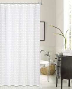 Cut Flower Shower Curtain With 3D Puffs Bedding