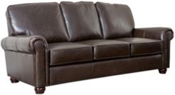 Shirin 86" Leather Sofa