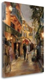 Evening in Paris by Marilyn Hageman Giclee Print on Gallery Wrap Canvas, 20" x 24"