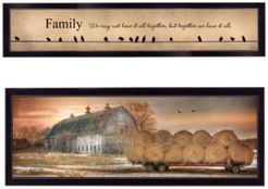 Together Blessed We Have It All 2-Piece Vignette by Lori Deiter, Black Frame, 38" x 14"