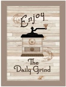 The Daily Grind by Millwork Engineering, Ready to hang Framed Print, Taupe Frame, 10" x 14"