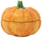 Pumpkins Figural Covered Small Pumpkin