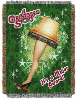 Christmas Story Leg Lamp Tapestry Throw