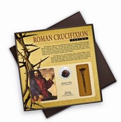 Roman Crucifixion Period Widow's Mite and Nail Collection