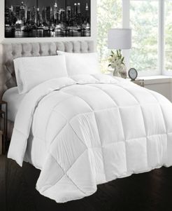 White Goose Feather and Down Cotton Case Comforter, King 102 Size