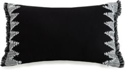 Ayesha Curry Slate Stripe Yarn Embriodered 12" x 20" Decorative Pillow Bedding