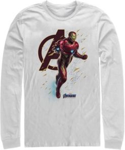 Avengers Endgame Iron Man Geometric Particles, Long Sleeve T-shirt