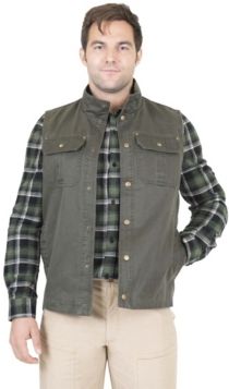 Flannel Lined Waxed Cotton Vest