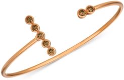 Chocolatier Chocolate Diamond Abstract Cuff Bracelet (5/8 ct. t.w.) in 14k Rose Gold