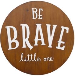 "Be Brave Little One" Wood Nursery Wall Decor Bedding
