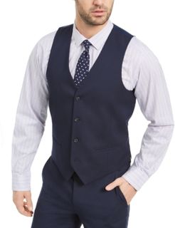 Slim-Fit Stretch Solid Suit Vest, Created for Macy's