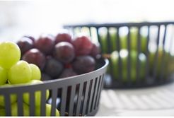 Tower Striped Steel Fruit Basket