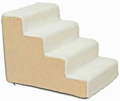 High Density Foam Sherpa 4 Steps Pet Stairs