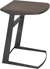 Hopper C-Shaped End Table