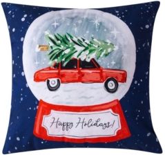 Snowglobe Decorative Pillow, 20" x 20"