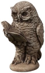 Scholarly Owl Garden Statue