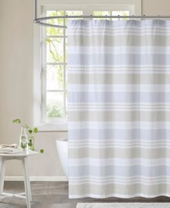 Spa Stripe Shower Curtain, 72" x 72" Bedding