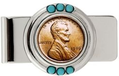 1909 First-Year-Of-Issue Lincoln Penny Turquoise Coin Money Clip