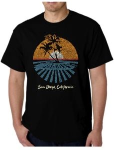 Word Art - Cities in San Diego T-Shirt