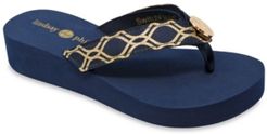 Taylor-Tu Wedge Flip Flop Sandal Women's Shoes