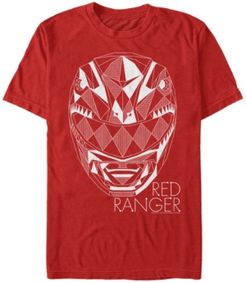 Red Ranger Lines Short Sleeve Crew T-shirt