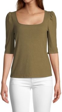 Knit Square Neck Top